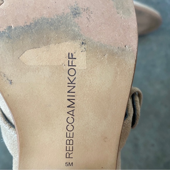 Rebecca Minkoff Abigail Genuine Suede Almond Toe Western Boho Studded Booties - Picture 10 of 10